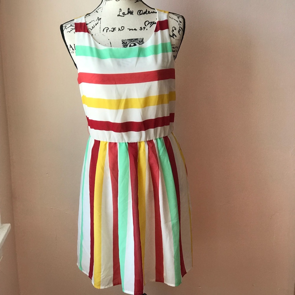 American Rag Multi-Color Size Small Dress - Picture 4 of 8